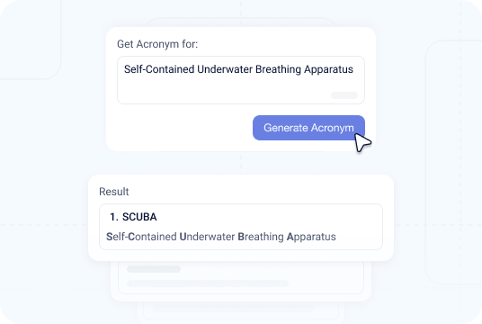 How to Use an Acronym Generator